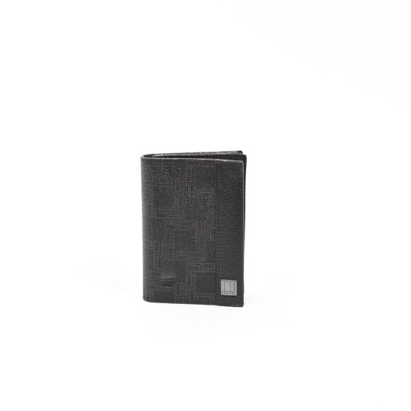 Dunhill Black Leather Textured Card Wallet Bifold – New with Box - Picture 2 of 9